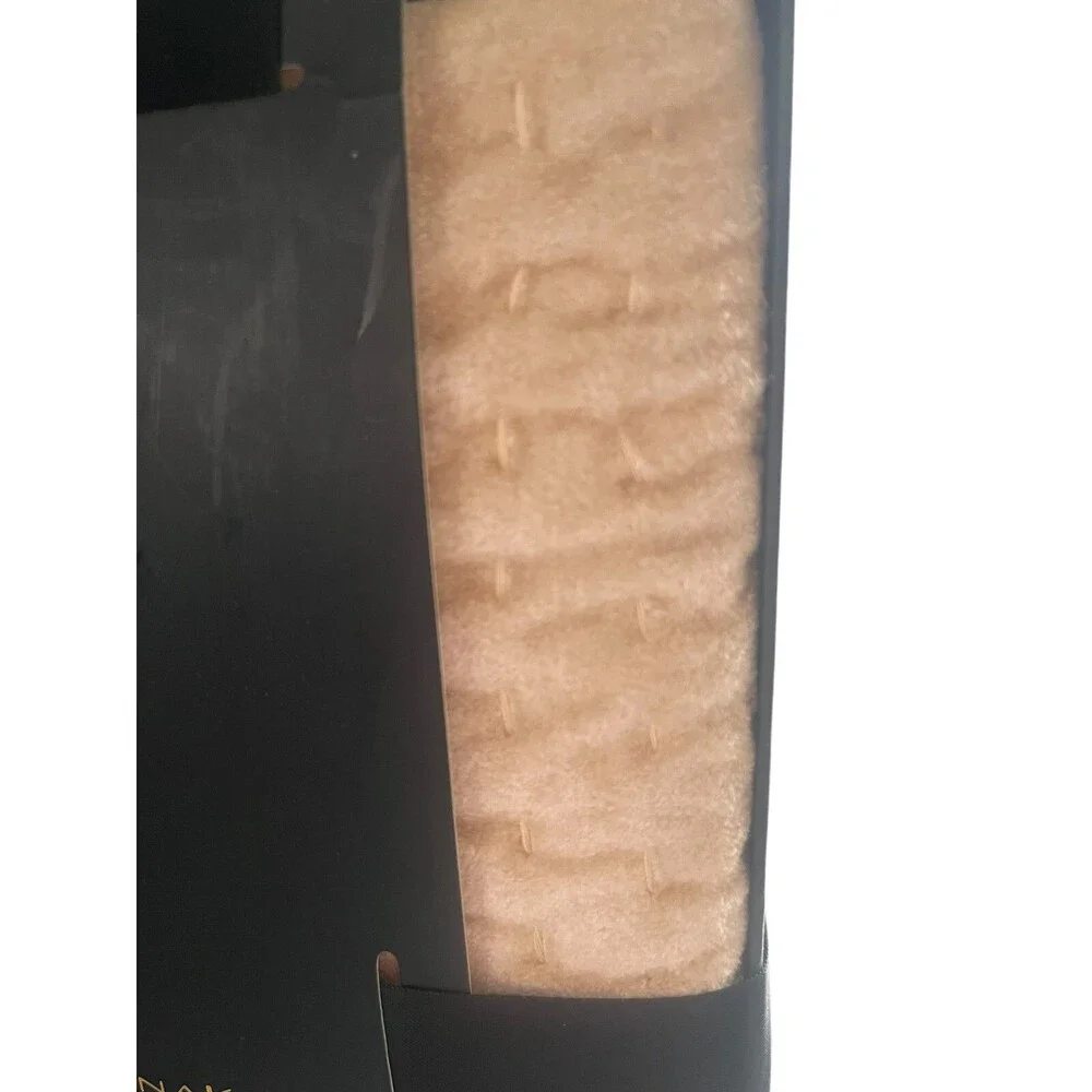 Donna Karan Pillow Sham Queen Standard Channel Quilted Single Gold Velvet